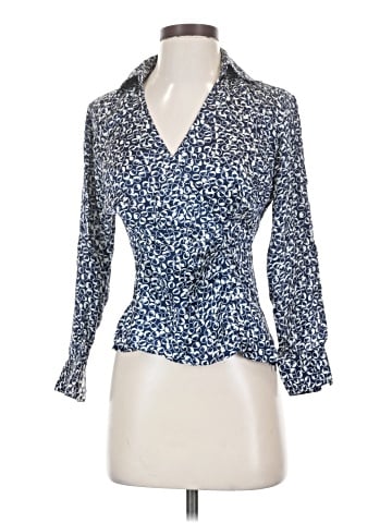 Alfani Long Sleeve Silk Top (view 1)