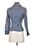 Alfani 100% Silk Blue Long Sleeve Silk Top Size 2 Petite - photo 2