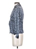 Alfani 100% Silk Blue Long Sleeve Silk Top Size 2 Petite - photo 5