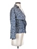 Alfani 100% Silk Blue Long Sleeve Silk Top Size 2 Petite - photo 4