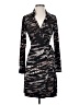 Calvin Klein Print Black Cocktail Dress Size 2 (estimated) - photo 1