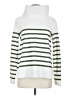 Dudley Stephens 100% Polyester Stripes White Turtleneck Sweater Size M - photo 1