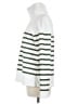 Dudley Stephens 100% Polyester Stripes White Turtleneck Sweater Size M - photo 5
