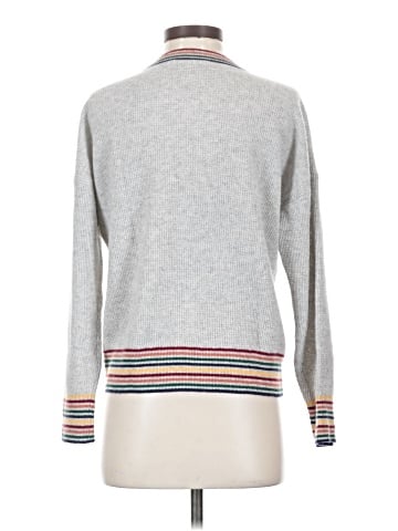 Madewell Rainbow-Trim Cashmere Sweatshirt (view 2)