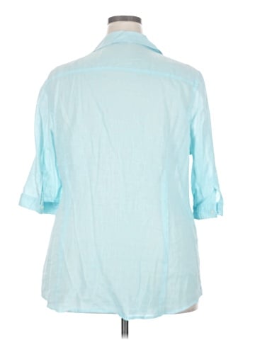 Old Navy 3/4 Sleeve Button-Down Shirt (view 2)