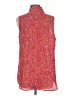 CAbi 100% Polyester Red Sleeveless Blouse Size M - photo 2