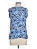 Ann Taylor LOFT 100% Rayon Blue Sleeveless Blouse Size L (estimated) - photo 1