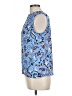 Ann Taylor LOFT 100% Rayon Blue Sleeveless Blouse Size L (estimated) - photo 5