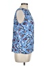 Ann Taylor LOFT 100% Rayon Blue Sleeveless Blouse Size L (estimated) - photo 4