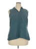 Dana Buchman 100% Polyester Teal Sleeveless Blouse Size XXL - photo 1
