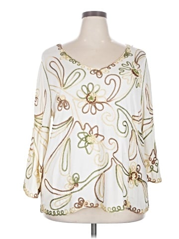 Lauren Michelle 3/4 Sleeve Blouse (view 1)