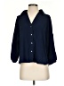 Zara 100% Polyester Blue 3/4 Sleeve Blouse Size S - photo 1