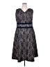 AA Studio AA 100% Polyester Blue Cocktail Dress Size 20 - photo 1