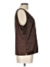 Tapemeasure Brown Sleeveless Blouse Size 12 - photo 4