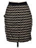 Fei Chevron-herringbone Black Casual Skirt Size 6 - photo 2