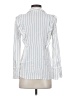 Club Monaco Stripes Ivory Long Sleeve Button-Down Shirt Size S - photo 2