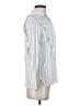 Club Monaco Stripes Ivory Long Sleeve Button-Down Shirt Size S - photo 4