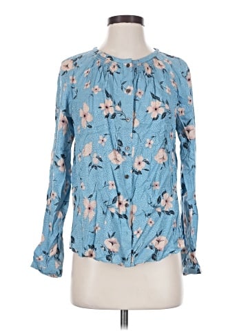 Rebecca Taylor Long Sleeve Silk Top (view 1)