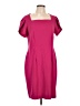 Connected Apparel Solid Pink Cocktail Dress Size 12 - photo 1