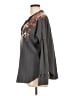 Johnny Was 100% Cotton Floral Gray Pullover Sweater Size L - photo 5