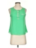 Naked Zebra 100% Polyester Green Sleeveless Blouse Size S - photo 1