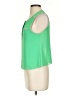 Naked Zebra 100% Polyester Green Sleeveless Blouse Size S - photo 5