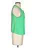 Naked Zebra 100% Polyester Green Sleeveless Blouse Size S - photo 4