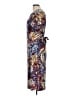 Connected Apparel Print Brown Casual Dress Size 10 - photo 5
