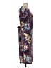 Connected Apparel Print Brown Casual Dress Size 10 - photo 4