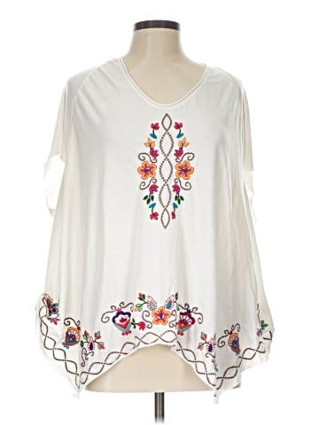 JW Los Angeles 3/4 Sleeve Blouse (view 1)