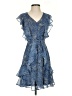 Tommy Hilfiger 100% Polyester Paisley Blue Cocktail Dress Size 4 (petite) - photo 1
