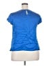 Talbots 100% Silk Blue Short Sleeve Top Size 18 - photo 2