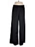 Ann Taylor 100% Polyester Solid Black Track Pants Size M - photo 1