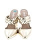 Charles by Charles David Metallic Ivory Heels Size 7 1/2 - photo 2