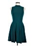 Everly Solid Teal Cocktail Dress Size M - photo 1