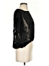 New Romantics Black 3/4 Sleeve Blouse Size XS - photo 4