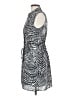 Mossimo 100% Polyester Print Gray Casual Dress Size XS - photo 5