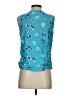 St. John's Bay 100% Rayon Teal Sleeveless Blouse Size S (petite) - photo 2