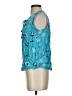 St. John's Bay 100% Rayon Teal Sleeveless Blouse Size S (petite) - photo 5