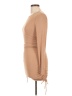 Rumors Solid Tan Casual Dress Size 10 - photo 5