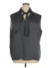 Harshman Gray Sleeveless Silk Top Size 1X - photo 1