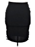 Bisou Bisou Solid Black Casual Skirt Size XL - photo 1
