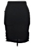 Bisou Bisou Solid Black Casual Skirt Size XL - photo 2