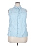 L.L.Bean Blue Sleeveless Button-Down Shirt Size XL - photo 1