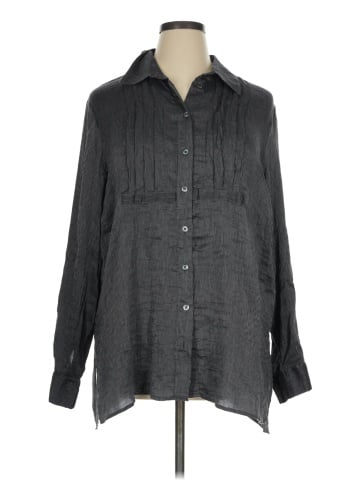 Harshman Long Sleeve Silk Top (view 1)