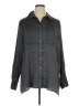 Harshman Gray Long Sleeve Silk Top Size 1X - photo 1