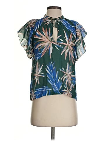 Birds of Paradis by Trovata Short Sleeve Blouse (view 1)