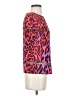 Escada 100% Polyester Animal Print Pink Short Sleeve T-Shirt Size S - photo 4