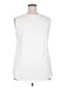 Market and Spruce 100% Polyester White Sleeveless Blouse Size 2X - photo 2