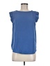 Monteau 100% Polyester Blue Short Sleeve Top Size M - photo 1